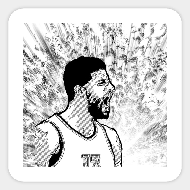 Paul George Sticker by satorukonart